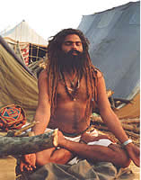 Meditierender Sadhu